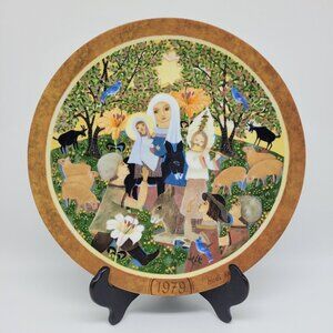 Hedi Keller 1979 The Adoration Madonna & Child Bavarian Collector Plate #f 1121